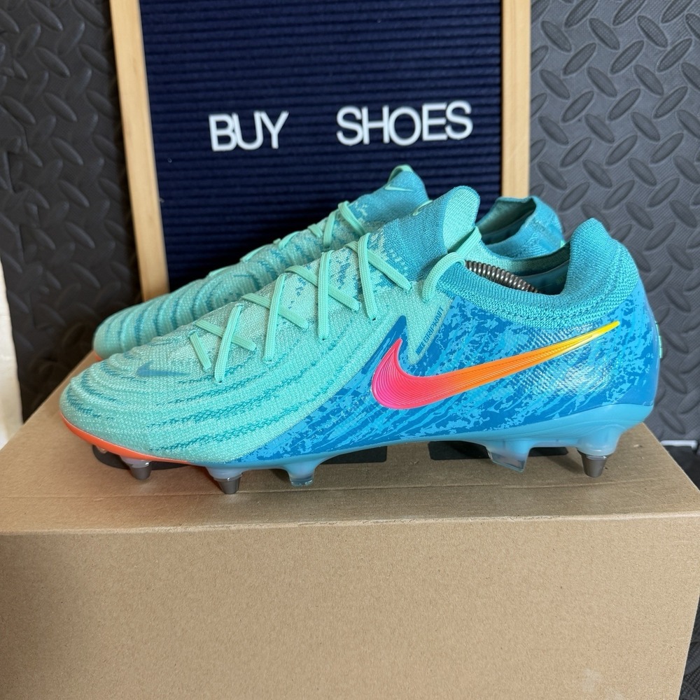 Nike Phantom GX 2 Elite SG‎ "Vortex Pack" Soccer Cleats Green Glow Mens Size 11
